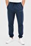 Men Regular Fit Embroidered Logo Jogger Pants, Slate Blue