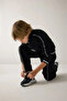 Barrel Fit College Printed Black Sweatpants for Boys H9607A826Au - 3