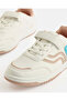 Girls White Striped Low Top Sneakers - 3