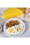 Microwave egg fryer set (2 pieces), multi-functional egg steamer, yellow color. - 4