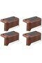 8-pack brown stair solar lights warm.