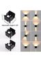 6W motion sensor wall light 3000K black. - 4