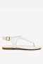 Isabel Women's Patent Leather Flip-Flop Sandals with Ankle Buckle and Comfortable Sole - 2