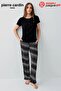 Paris Premium Women's Comfortable Modal Cotton Crew Neck Patterned Short Sleeve Pajama Set