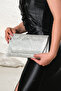 Women's Silver Evening Dress Wedding Night Bag - 4