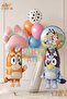 Bluey and Chilli Concept 7 Year Old Foil Balloon Set – 9 Piece Birthday Set