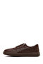 Women's Brown Lace-Up Leather Comfort Shoes Af460013Dv - 3