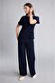 Straight Fit Straight Leg Wrinkled Trousers G2919Ax26Au - 3