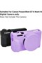 حافظة كاميرا للكاميرا الرقمية Canon Powershot G7 X Mark III، غطاء حماية من السيليكون الناعم مع غطاء قابل للطي - 5