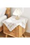 Lace tablecloth - Lace table decoration - Table setting - Romantic style - 90x90 cm - White - 3