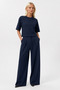 Oysha Fabric Oversize Top and High Waist Wide Leg Pants Set