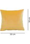 2-Pack - Pillowcase - Velvet - Sofa Cushion Cover - Decorative velvet cushions suitable for sofas, bedrooms, and living rooms (50x50 cm, yellow) - 2