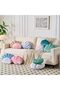 Seashell Decorative Pillow Shell Shaped Throw Pillow 3D Insert Beach Pillow Soft Velvet Pill - 3