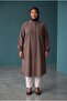 Plus Size Linen Tunic with Pocket Details