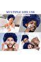 Silk Bonnet for Men, Satin Bonnet Single Layer Elastic Band Silk Sleep Cap Black Soft Adjusta - 4