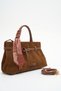 Women's Handbag Suede Taba Sly463 - 3