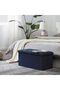 Ottoman Storage Stool,Foldable Storage Ottoman Box,Padded Seat for Dorm Living Room,Versatile - 3