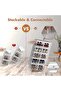 Large 12 Pack Shoe Storage Box, Clear Plastic Stackable Shoe Organizer for Closet, Space Savin - 4