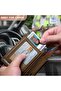 محفظة رفيعة للرجال، حامل بطاقات جلدي مزود بخاصية حجب RFID مع إغلاق مغناطيسي، تتسع لـ 12 بطاقة، ومقصورة للأوراق النقدية - 3