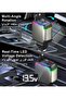 شاحن سيارة قابل للسحب بقدرة 137 واط، شحن سريع USB C بقدرة 65 واط مع كيبلات مزدوجة قابلة للسحب، منفذي - 5