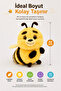 40 cm Bee Figured Plush Toy Soft Textured Yellow Brown Adorable Children's Toy Playmate! - 6