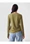 Two Mt Shop Quality Khaki Combed Cotton Plain Standard & Regular Long Sleeve Women's T-Shirt - 4
