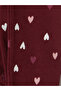 Heart Patterned Girls' Ribbed Leggings - 2