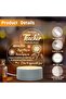 Engraved Night Light, Low Power USB Powered Acrylic Lamp with Button Control, Warm White LED - 4