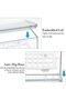 2 Pack Clear Silverware Organizer with Lids, Plastic Flatware Storage Box for Kitchen Drawer, Keeps - 7