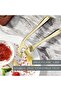 Garlic Press Mincer Set, Manual Rust Proof Dishwasher Safe Garlic Crusher with Ergonomic Handle, Sil - 4