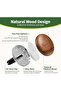 DMG Car Air Freshener معطر سيارة, Alloy & Solid Wood Magnetic Vent Clip, Nano Solid Perfume with Adj - 4