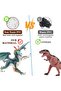 Western Dragon Toy Set, 3 PCS Realistic Battle Dragon, Lion Dragon, Demon Dragon Figurines, Creature - 4