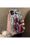 iPhone 12 Mini Compatible Spiderman Patterned Silicone Edge Hard Back Case Couple Phone Case - 3