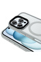 iPhone 16 Pro Case Magsafe Supported Camera Raised Matte Anti-Fingerprint Silicone - 3