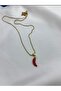 Red Pepper Figured Steel Necklace – Elegant Minimal Design