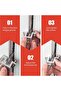 Door lock portable adjustable stainless for hotels/residences. - 3