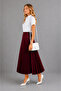 Standard Skirt with Pleats and Elastic Waist - 3