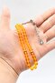Natural Citrine Stone 33-Piece Prayer Beads with Metal Tassels 8mm Sphere Cut 902843 - 3