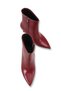 Alya Serena Women's Pointed Toe Heeled Boots 0012501 Burgundy Skin - 5