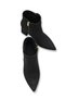 Phoebe Alma Women's Pointed Toe Heeled Boots 0012658 Black Suede - 5