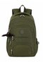 5-Compartment Luxury Crinkle Fabric High School and Middle School Backpack + Monkey Keychain Gift for Women, Men, and Children
