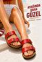Women's Double Buckle Double Strap Adjustable Comfortable Sole Daily Summer Slippers 36-40 - 2