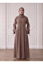 Front Zip Nida Abaya with Inside Belt & Pockets - 2