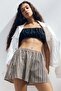 Linen-blend shorts