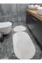 Washable Plush Non-Slip Dot Base Soft Patterned Bath Mat Set of 2 60X100 and 40X60Cm