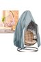 Hanging Patio Chair Cover - Egg-shaped rocking with zipper, durable, suitable for garden furniture, 190 x 115 cm