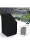 Waterproof chair cover - Garden Suitable for outdoor locations such as gardens, balconies, or patios Rain and snow resistant 64 x 120/70 cm Black - 5