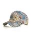 Printed women's baseball cap adjustable buckle for outdoor.