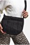 Women's Black Special Fabric Sling Bag - 2