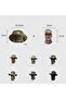 Men's camouflage wide-brim sun hat mesh beach/hunting style13. - 4